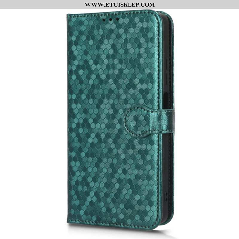 Etui Folio do Poco X5 5G z Łańcuch Wzór 3d Na Ramiączkach